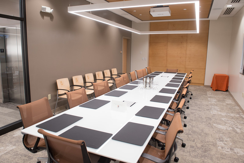 Boardroom table in Conference room